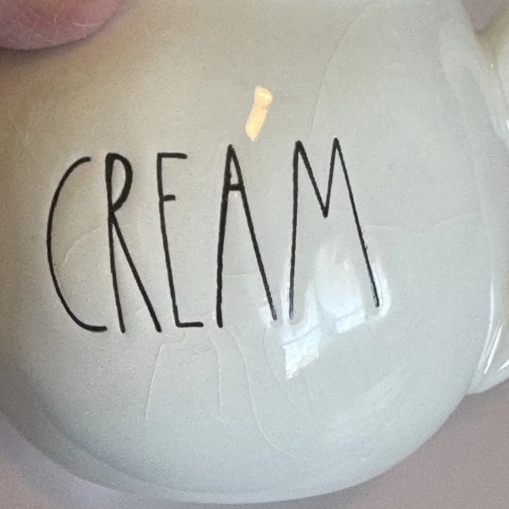 Rae Dunn SWEET CREAM SYRUP Coffee Bar Set Sugar Creamer Pitcher‎ Farmhouse Gift